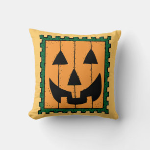 Pumpkin Briefmarke Pillow Kissen