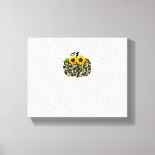 Pumpkin Camouflage and Sunflower Fall Outfit Viele Leinwanddruck