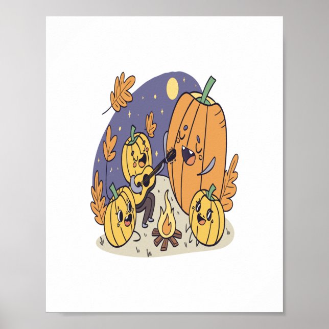 Pumpkin Campfire Serenade Poster (Vorne)