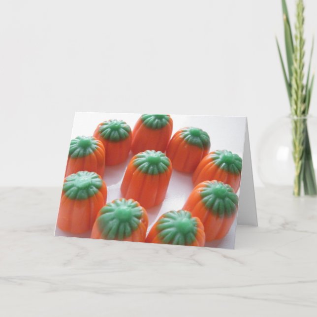 Pumpkin Candy Corn Card Karte (Vorderseite)