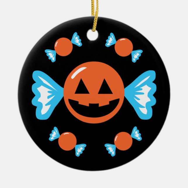 Pumpkin Candy Keramikornament (Vorne)