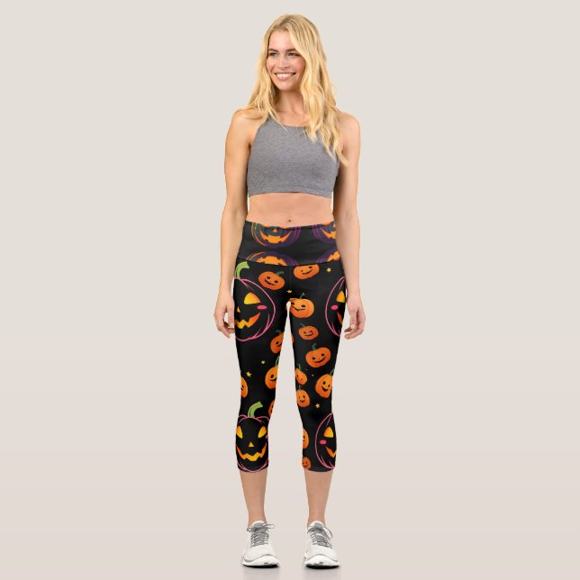 Pumpkin Capri Leggings (Vorderseite)