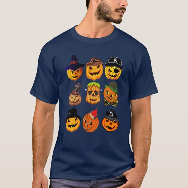 Pumpkin Carving Halloween Shirt Spooky Kostüm T-Sh (Vorderseite)