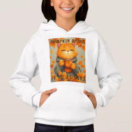 Pumpkin Cat and Dog Personalizable Girl's Hoodie