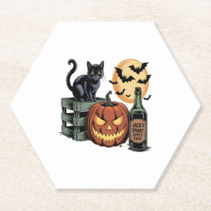 Pumpkin Cat Ber Halloween Untersetzer