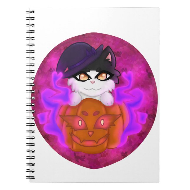 Pumpkin Cat Notizblock (Vorderseite)