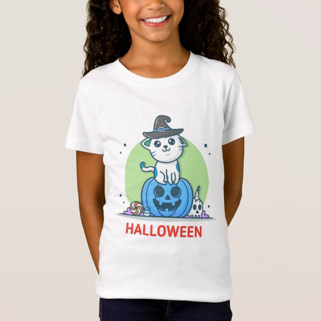 Pumpkin Cat T-Shirt (Vorderseite)