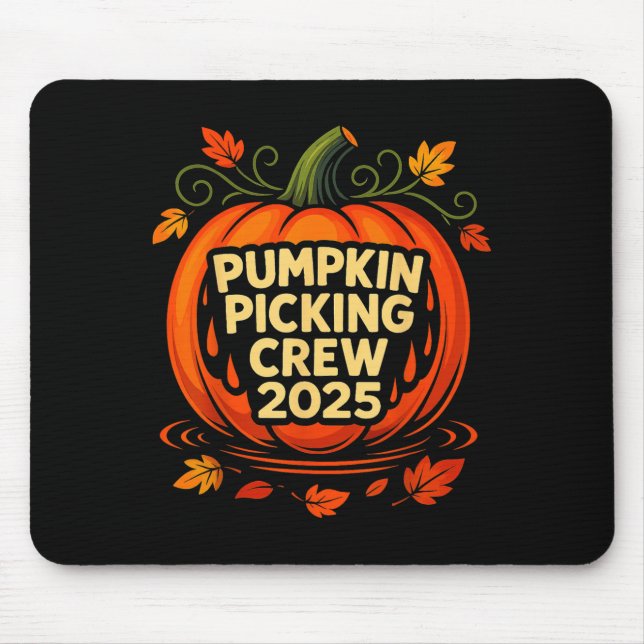 Pumpkin Cking Crew 2025 Halloween Pumpkin Crew  Mousepad (Vorne)