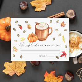 Pumpkin Coffee Brautparty Begleitkarte