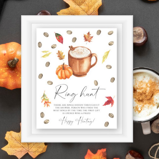 Pumpkin Coffee Brautparty Ringjagd Poster (Von Creator hochgeladen)