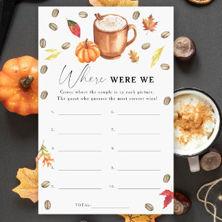 Pumpkin Coffee Brautparty Wo waren wir?