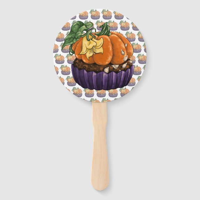 Pumpkin Cupcake Fächer (Vorderseite)