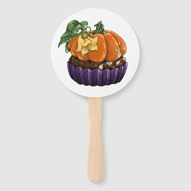 Pumpkin Cupcake Fächer (Vorderseite)