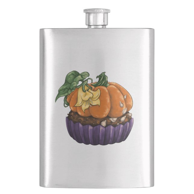 Pumpkin Cupcake Flachmann (Vorderseite)