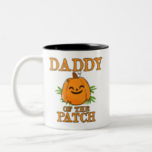 Pumpkin Daddy von der Patchfamilie Halloween Zweifarbige Tasse