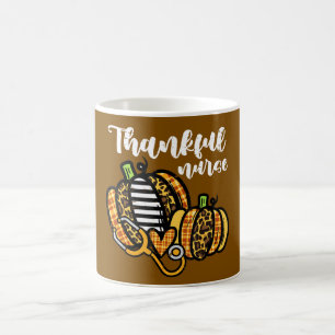 Pumpkin dankbar Nurse Erntedank Scrub Fall RN Kaffeetasse