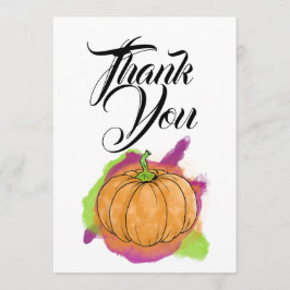Pumpkin Danke-Karte Dankeskarte