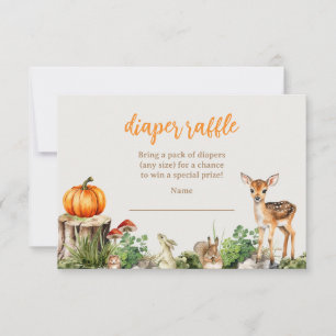 Pumpkin Diaper Raffle Einladung