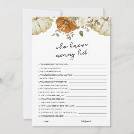 Pumpkin, die Mommy Best Baby Shower Card kennt Einladung
