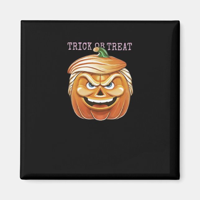 Pumpkin Donald, lustiges Halloween Beängstigender  Magnet (Vorne)