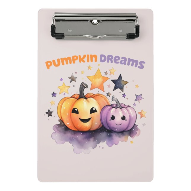 Pumpkin Dreams Mini Klemmbrett (Vorderseite)
