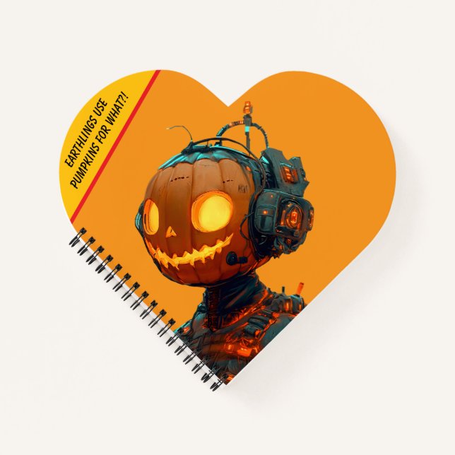 Pumpkin Droid Notizbuch (Vorderseite)