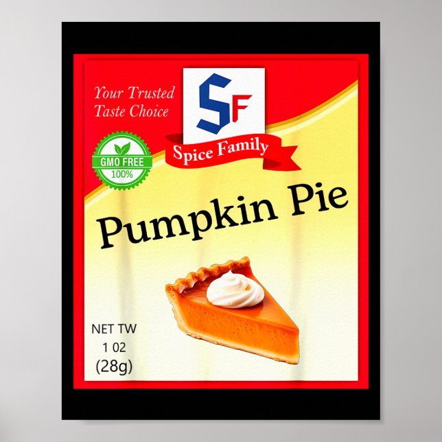 Pumpkin E Condiment Costume Holiday Sce Costumes  Poster (Vorne)