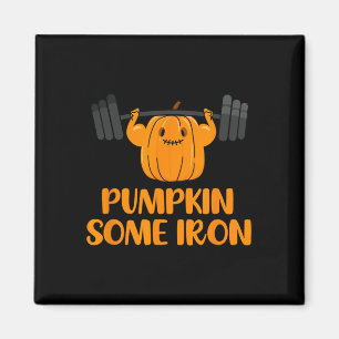 Pumpkin einige Eisen Spaß Halloween Gym Workout Li Magnet