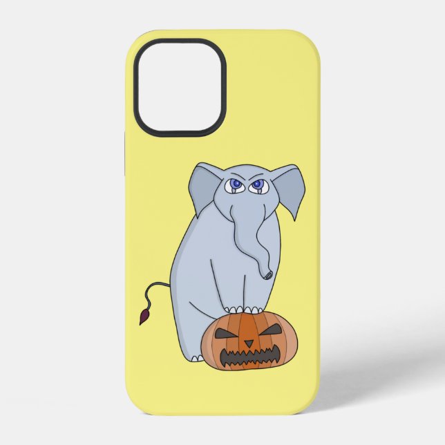 Pumpkin Elephant iPhone 12 Hülle (Rückseite)