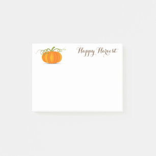 Pumpkin-Ernte-Post-Notizen Post-it Klebezettel
