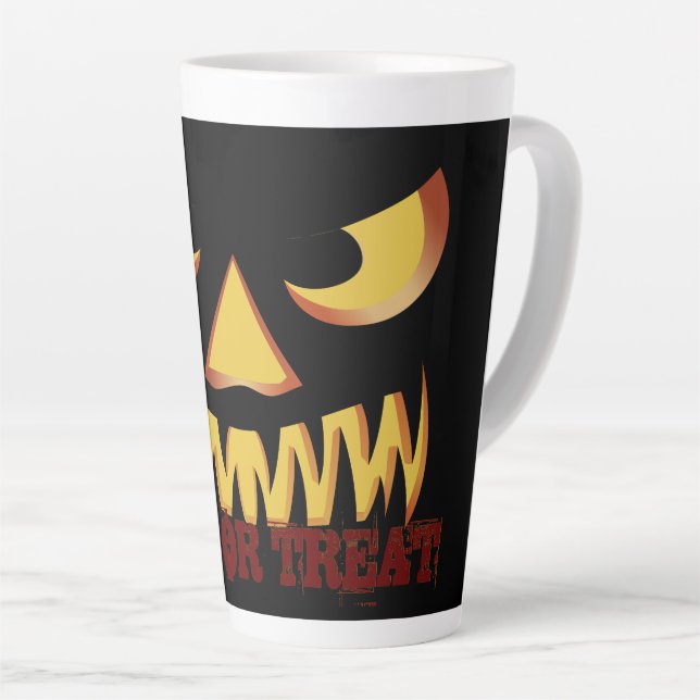Pumpkin Face 2 Milchtasse (Rechte Ecke)