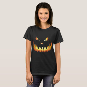 Pumpkin Face 4 für Halloween T-Shirt