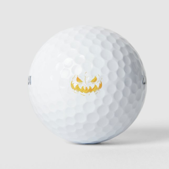 Pumpkin Face Golfball (Vorderseite)