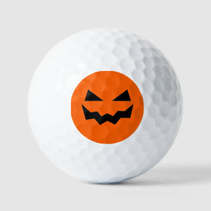Pumpkin Face Halloween Golfball