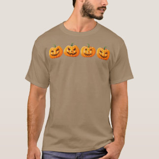 Pumpkin Face Halloween-Party Group Halloween Famil T-Shirt