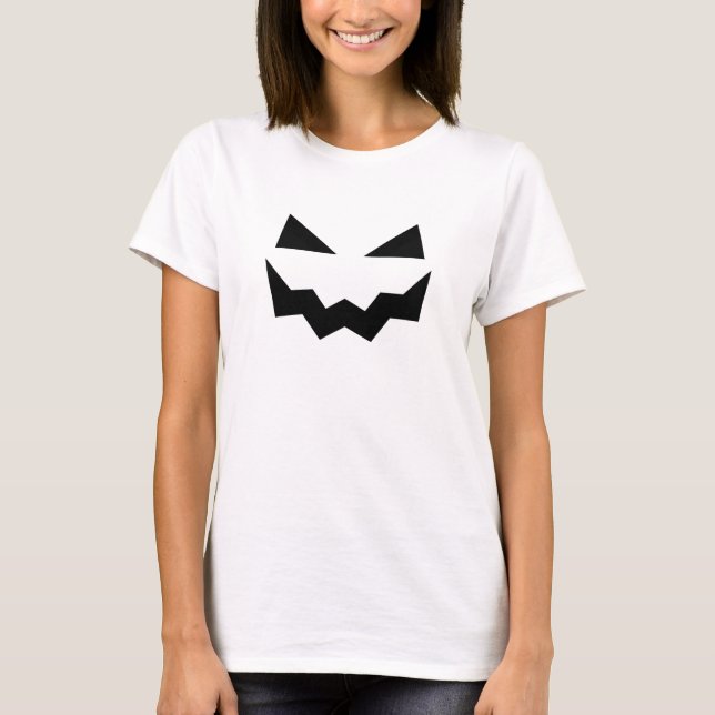 Pumpkin Face Halloween T-Shirt (Vorderseite)