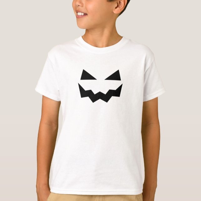 Pumpkin Face Halloween T-Shirt (Vorderseite)