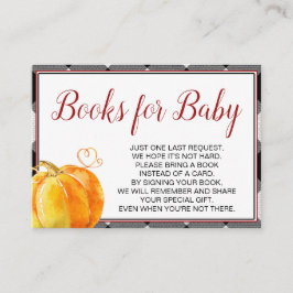 Pumpkin Fall Baby Duschbücher für Baby Begleitkarte