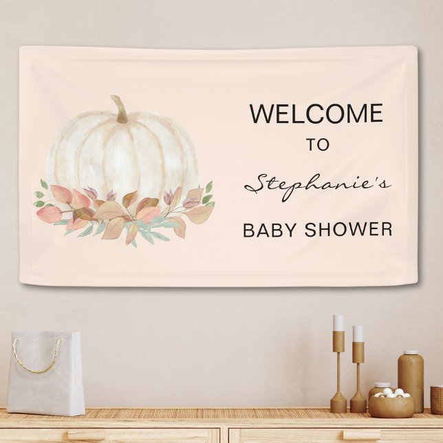 Pumpkin Fall Baby Dusche Banner (Von Creator hochgeladen)