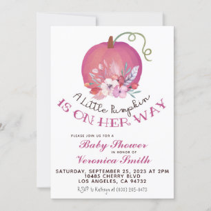 Pumpkin Fall Baby Dusche Einladung