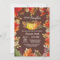 Pumpkin Fall Baby Dusche Einladung