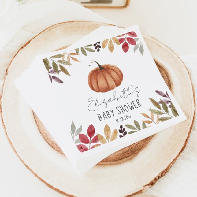 Pumpkin Fall Baby Dusche Serviette (Von Creator hochgeladen)