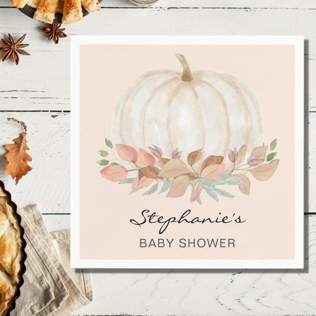 Pumpkin Fall Baby Dusche Serviette (Von Creator hochgeladen)