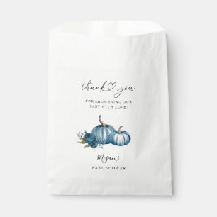 Pumpkin Fall Blue Blume Baby Dusche Geschenktütchen