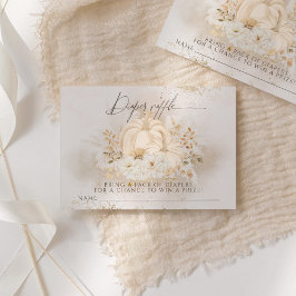 Pumpkin Fall Blumenzahn & Pampas Kinderduschmaschi Begleitkarte