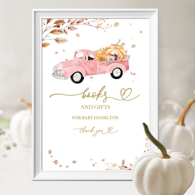 Pumpkin Fall Books für Babysignatur Poster (Von Creator hochgeladen)