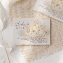 Pumpkin Fall floral & Pampas Baby Duschbücher