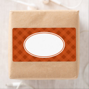 Pumpkin Fall Food Kitchen Gingham Labels
