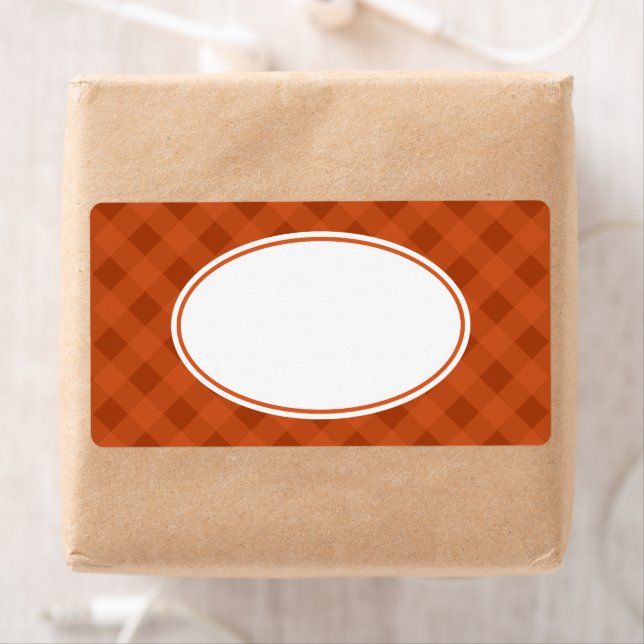 Pumpkin Fall Food Kitchen Gingham Labels (Insitu)