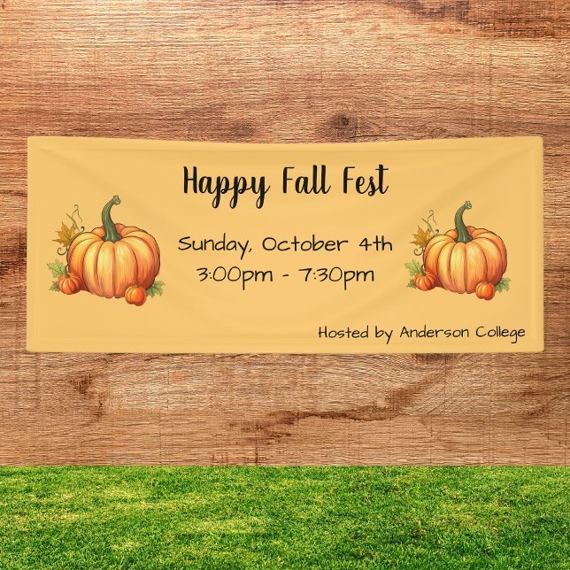 Pumpkin Fall Harvest Festival Banner (Von Creator hochgeladen)